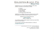 Tablet Screenshot of goldsteinandlevy.com